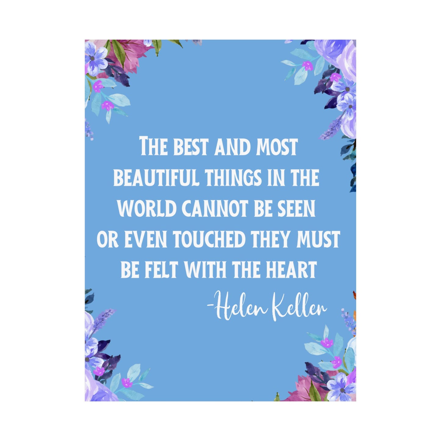 Helen Keller Quote Wall Poster