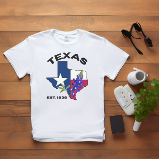 State of Texas shirt, Texas State Flag Shirt, Texas Tee, Bluebonnet Shirt