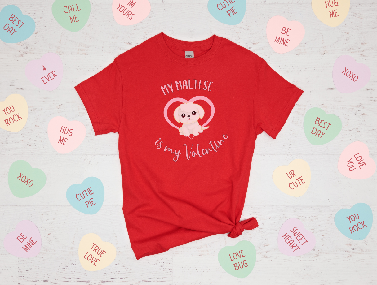 My Maltese is My Valentine Shirt