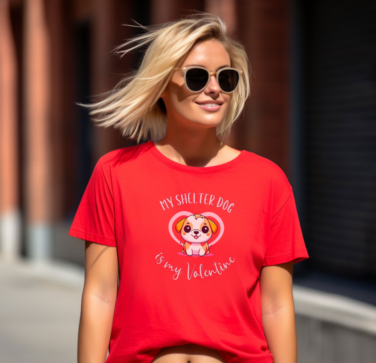 My Shelter Dog is My Valentine T-Shirt