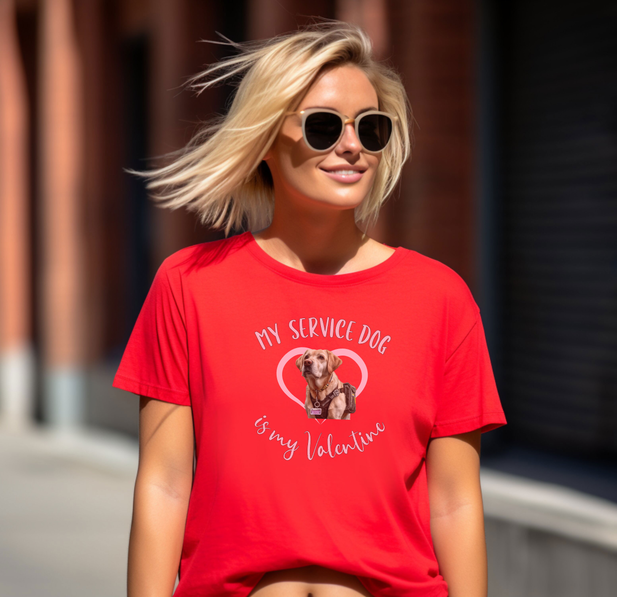 My Service Dog is My Valentine T-Shirt