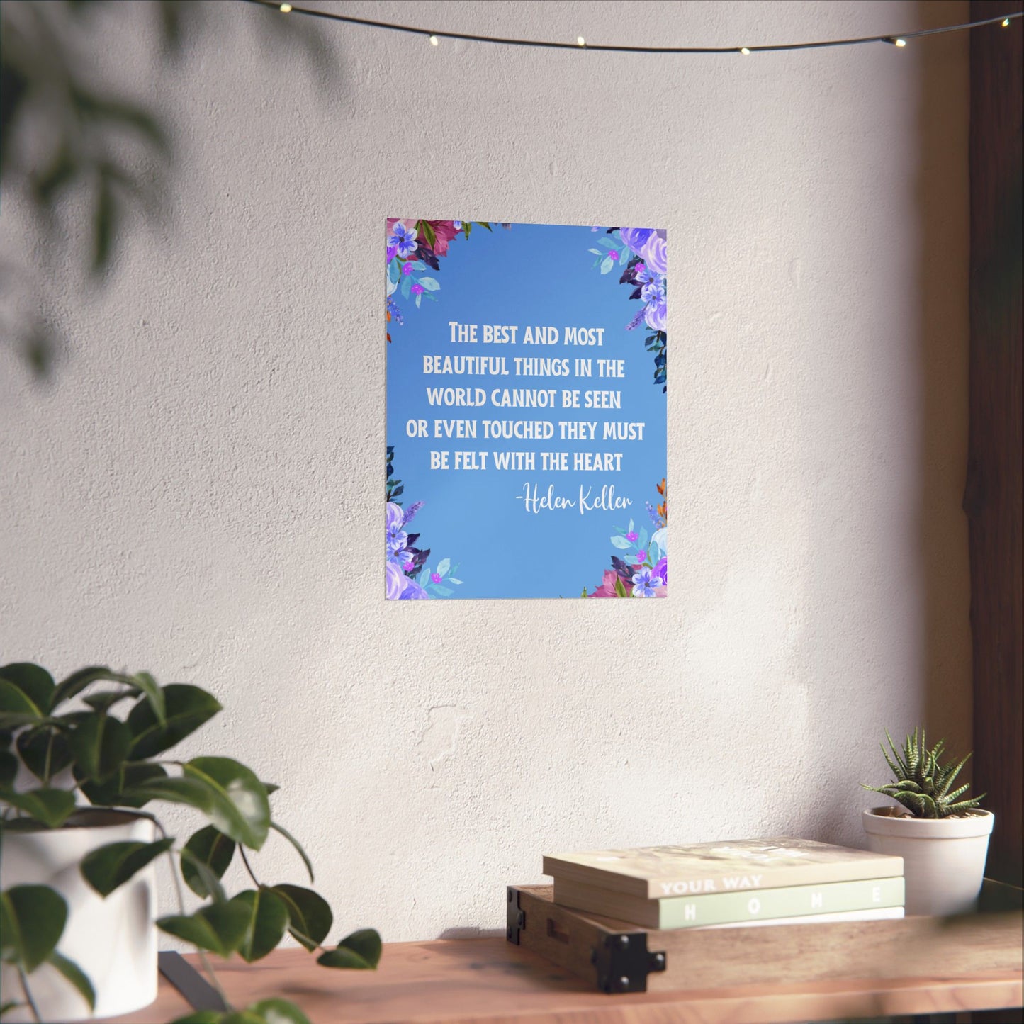 Helen Keller Quote Wall Poster