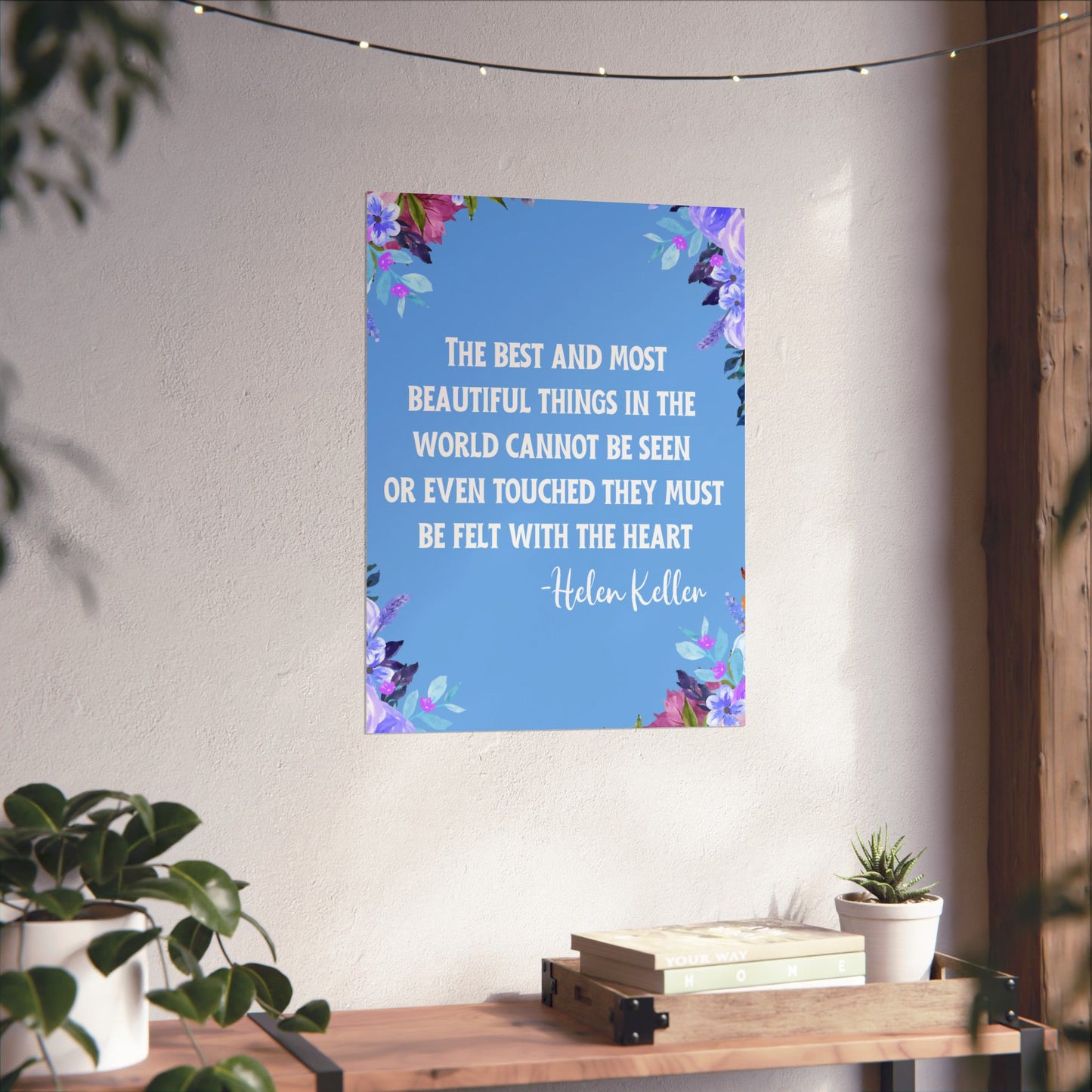 Helen Keller Quote Wall Poster
