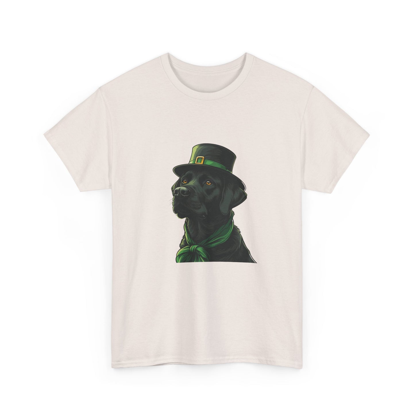Black Labrador St Patrick's Day Tee, Dog Lover Shirt, Unisex Graphic T-Shirt, Cute Animal Top, Pet Owner Gift, Funny Canine Apparel