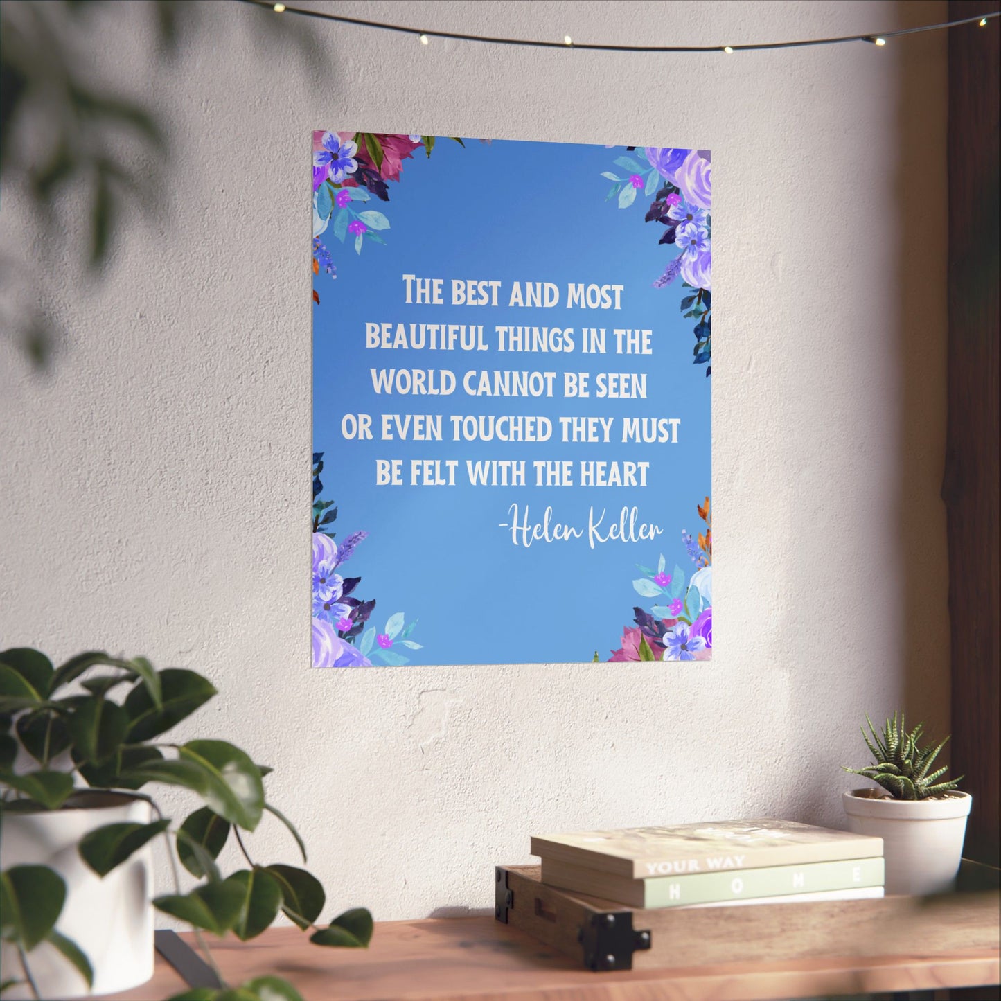Helen Keller Quote Wall Poster