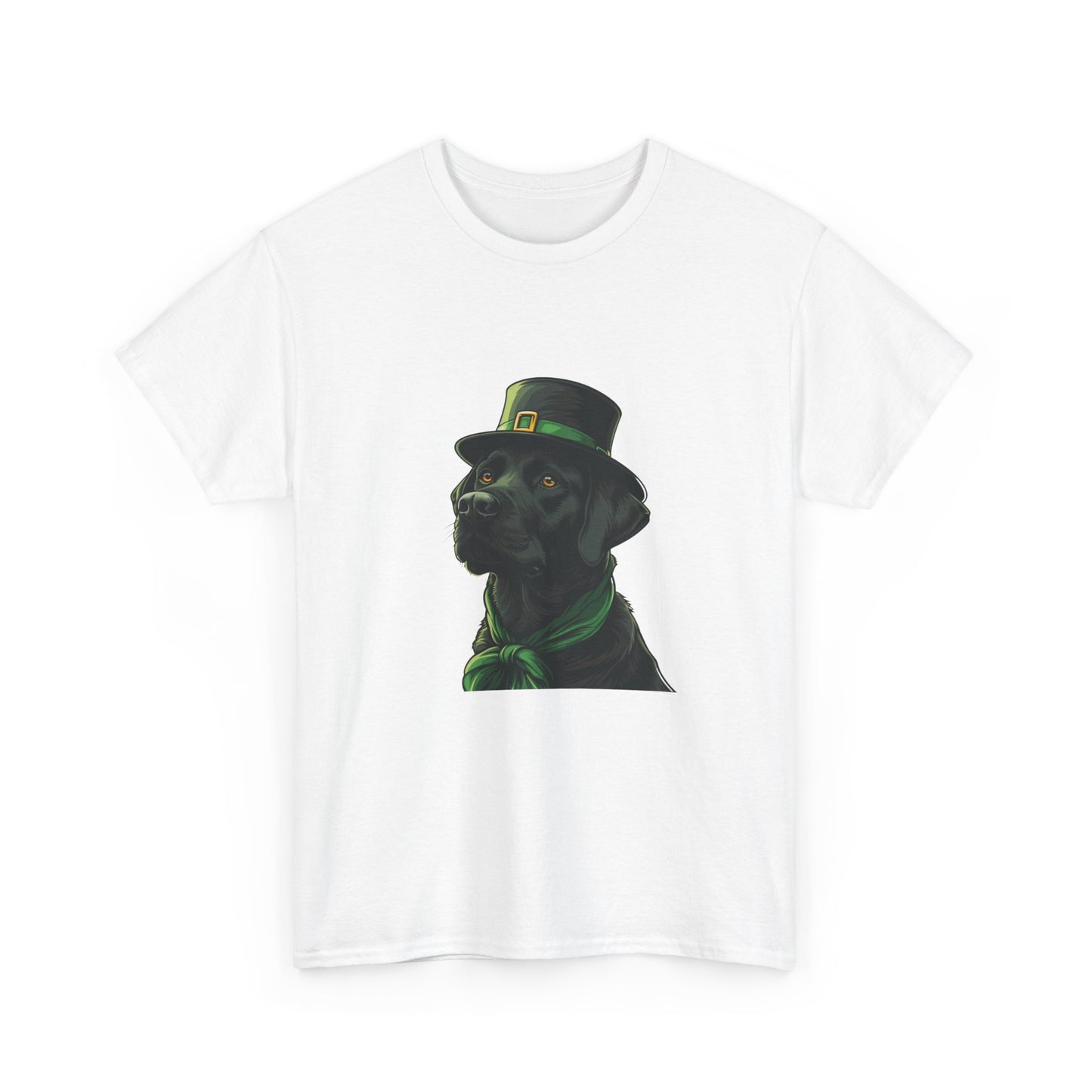 Black Labrador St Patrick's Day Tee, Dog Lover Shirt, Unisex Graphic T-Shirt, Cute Animal Top, Pet Owner Gift, Funny Canine Apparel