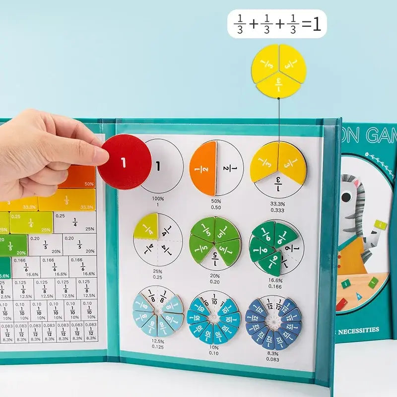 Montessori Magnetic Fraction Learning Math Toys