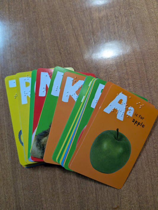 Braille 52 Card Alphabet Match Game