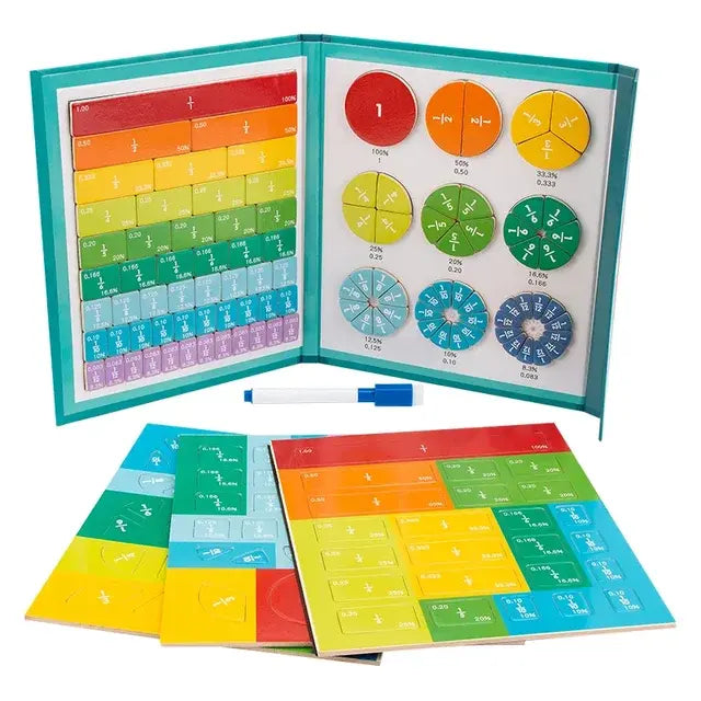 Montessori Magnetic Fraction Learning Math Toys