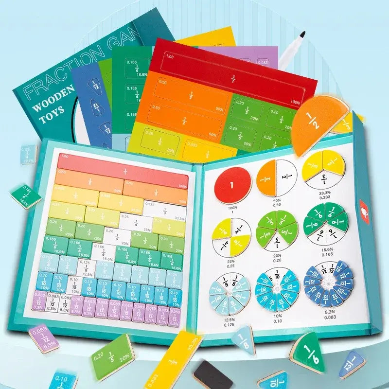 Montessori Magnetic Fraction Learning Math Toys